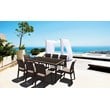 Compamia Florida Resin Wickerlook Patio Dining Chair in Brown