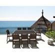 Compamia Florida Resin Wickerlook Patio Dining Chair in Brown
