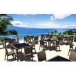 Compamia Florida Resin Wickerlook Patio Dining Chair in Brown