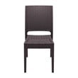Compamia Florida Resin Wickerlook Patio Dining Chair in Brown