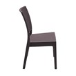 Compamia Florida Resin Wickerlook Patio Dining Chair in Brown
