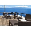 Compamia Florida Resin Wickerlook Patio Dining Chair in Brown