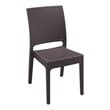 Compamia Florida Resin Wickerlook Patio Dining Chair in Brown