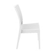 Compamia Florida Resin Wickerlook Patio Dining Chair in White