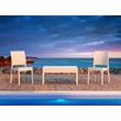 Compamia Florida Resin Wickerlook Patio Dining Chair in White