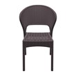 Compamia Daytona Resin Wickerlook Patio Dining Chair in Brown