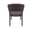 Compamia Daytona Resin Wickerlook Patio Dining Chair in Brown