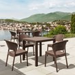 Compamia Daytona Resin Wickerlook Patio Dining Chair in Brown
