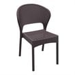 Compamia Daytona Resin Wickerlook Patio Dining Chair in Brown