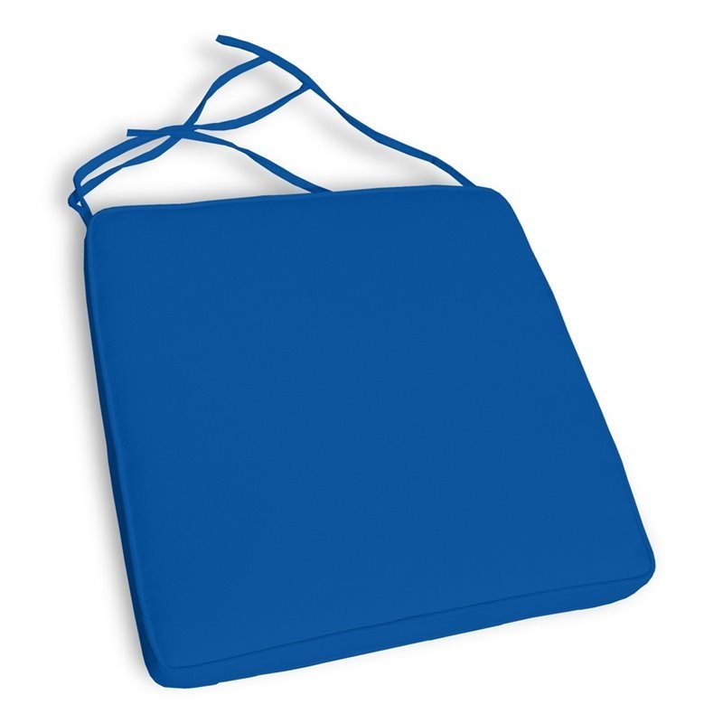 Compamia Daytona Wickerlook Chair Cushion in Pacific Blue