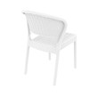 Compamia Daytona Resin Wickerlook Patio Dining Chair in White