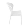 Compamia Daytona Resin Wickerlook Patio Dining Chair in White