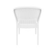 Compamia Daytona Resin Wickerlook Patio Dining Chair in White