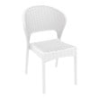 Compamia Daytona 5 Piece Patio Dining Set in White