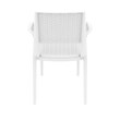 Compamia Capri Resin Patio Dining Arm Chair in White