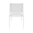 Compamia Verona Resin Wickerlook Patio Dining Chair in White