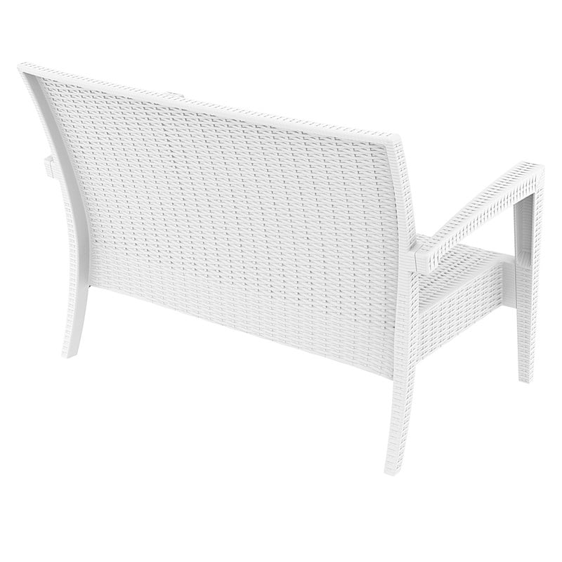 Compamia Miami Resin Patio Loveseat in White