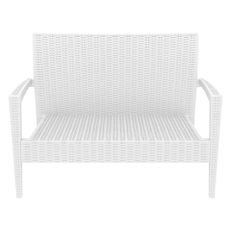 Compamia Miami Resin Patio Loveseat in White