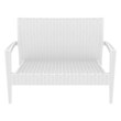 Compamia Miami Resin Patio Loveseat in White