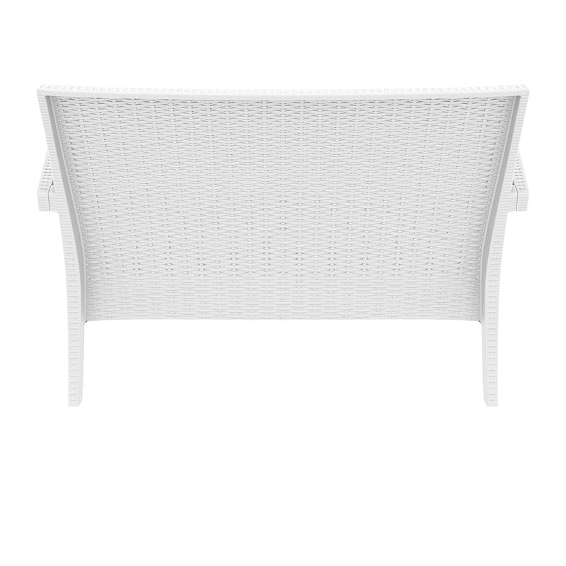 Compamia Miami Resin Patio Loveseat in White