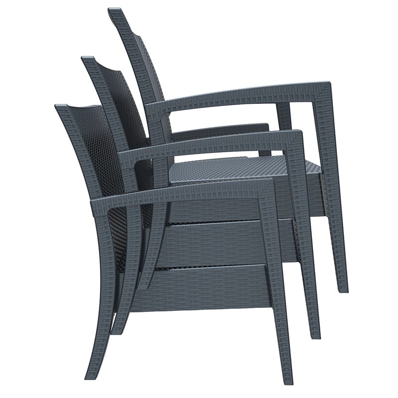 Compamia Miami Resin Patio Loveseat in White