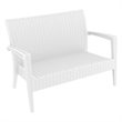 Compamia Miami Resin Patio Loveseat in White