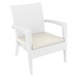 Compamia Miami Resin Club Chair in White