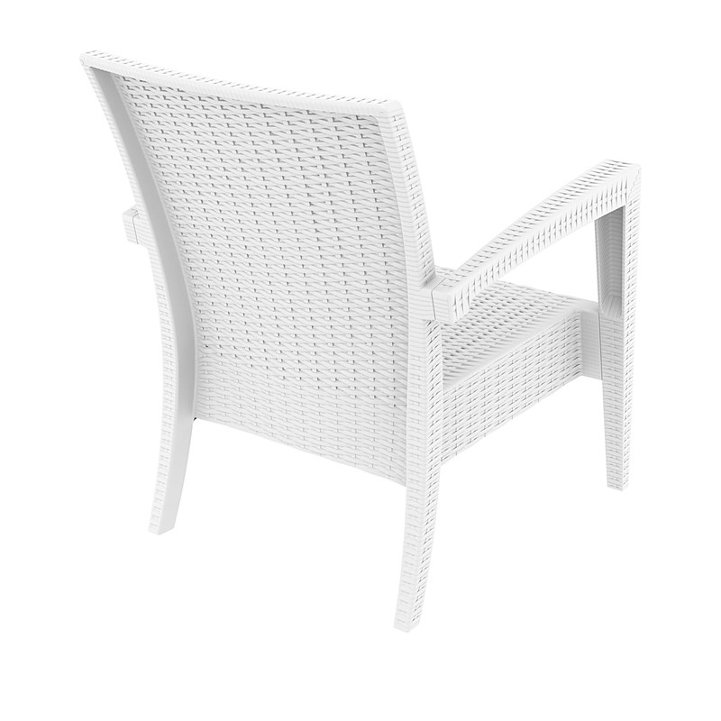 Compamia Miami Resin Club Chair in White