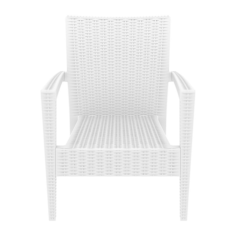 Compamia Miami Resin Club Chair in White
