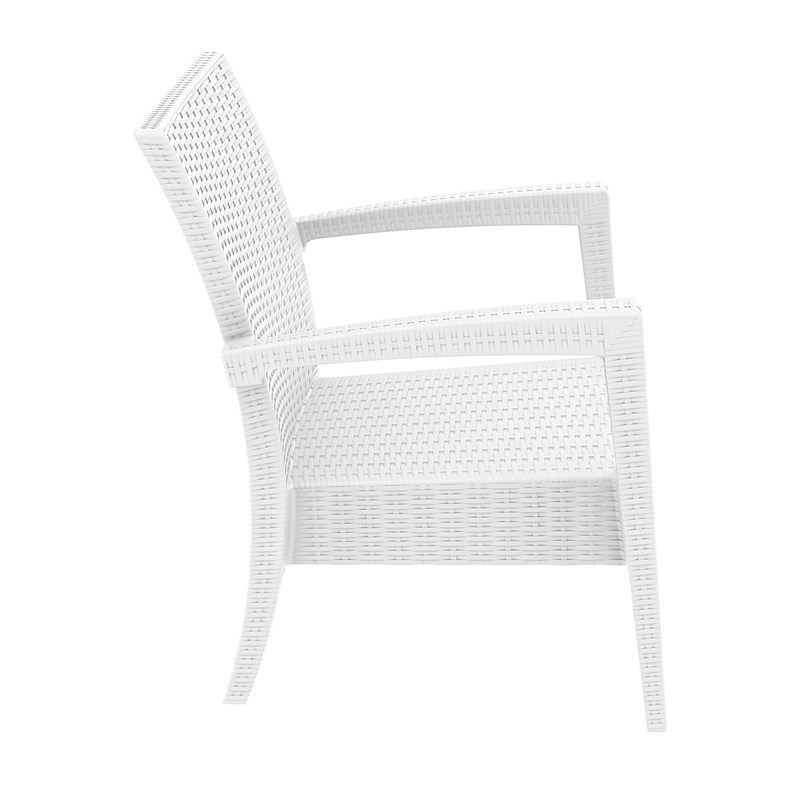 Compamia Miami Resin Club Chair in White