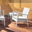Compamia Miami Resin Club Chair in White