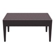 Compamia Miami Resin Patio Coffee Table in Brown