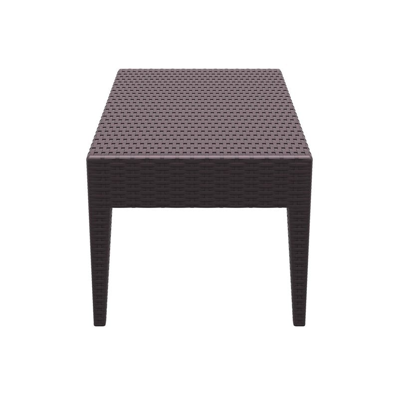 Compamia Miami Resin Patio Coffee Table in Brown