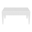 Compamia Miami Resin Patio Coffee Table in White