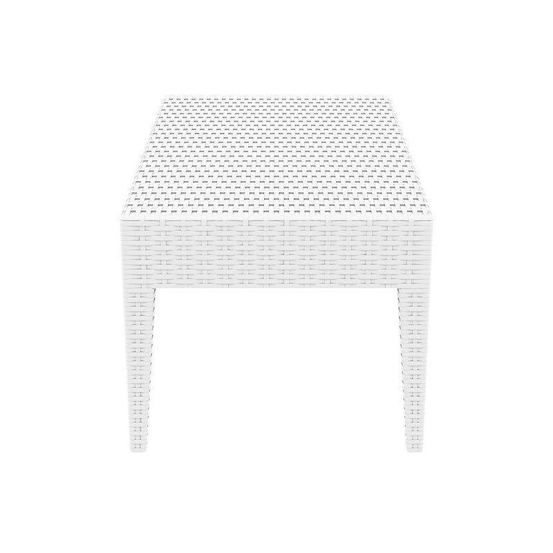 Compamia Miami Resin Patio Coffee Table in White