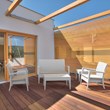 Compamia Miami Resin Patio Coffee Table in White