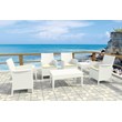Compamia Miami Resin Patio Coffee Table in White