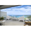 Compamia Miami Resin Patio Coffee Table in White