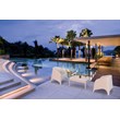 Compamia Miami Resin Patio Coffee Table in White