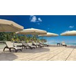 Compamia Miami Square Resin Patio Side Table in Brown