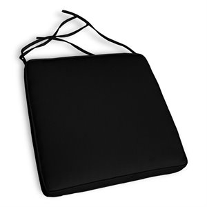 compamia jamaica bar stool cushion in black