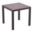 Compamia Orlando 5 Piece Square Wickerlook Patio Dining Set in Brown