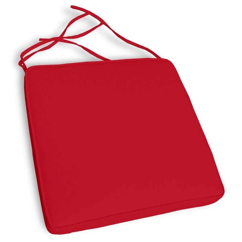 Compamia Orlando Florida Dining Chair Cushion in Logo Red (Set of 4)
