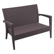 Compamia Miami 6 Piece Resin Patio Conversation Set in Brown