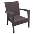 Compamia Miami 6 Piece Resin Patio Conversation Set in Brown