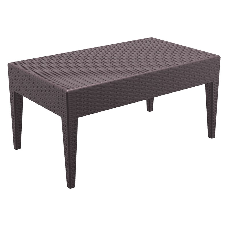 Compamia Miami 6 Piece Resin Patio Conversation Set in Brown