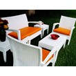 Compamia Miami 6 Piece Resin Patio Conversation Set in White