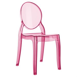 Compamia Siesta Baby Elizabeth Kids Chair in Transparent Pink