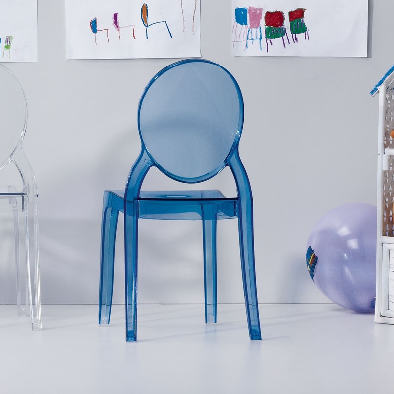 Compamia Siesta Baby Elizabeth Chair in Transparent Blue
