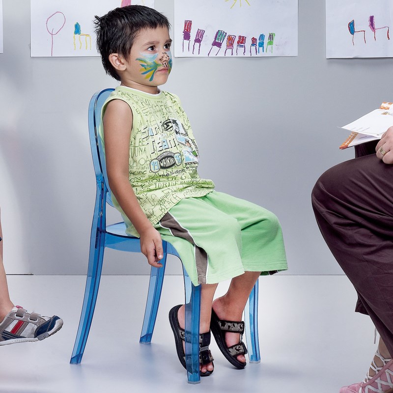 Compamia Siesta Baby Elizabeth Chair in Transparent Blue